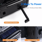 Solar Hand Crank Emergency Radio with Flashlight