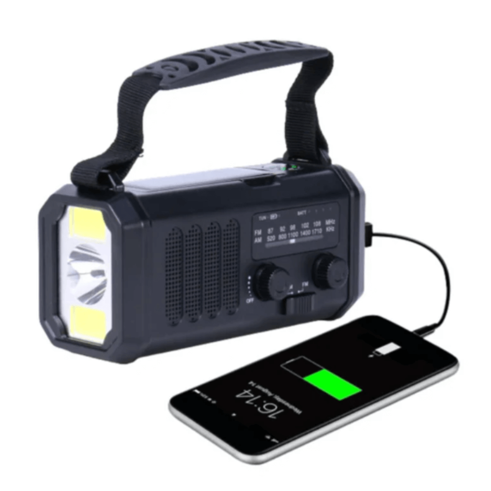 Solar Hand Crank Emergency Radio with Flashlight