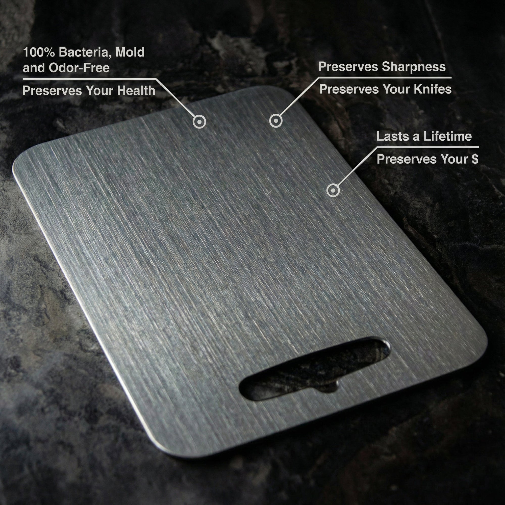 Titanium Cutting Board Square Kitchen Cutting Board Durable Surface