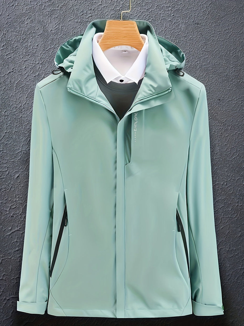 Women’s Hooded Windbreaker Jacket Lightweight Zip-Up Outdoor Coat