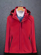 Women’s Hooded Windbreaker Jacket Lightweight Zip-Up Outdoor Coat