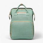 Diaper Backpack with Foldable Travel Bed and Storage Compartments