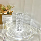 Crystal Table Lamp Touch Control Dimmable Rechargeable LED Light
