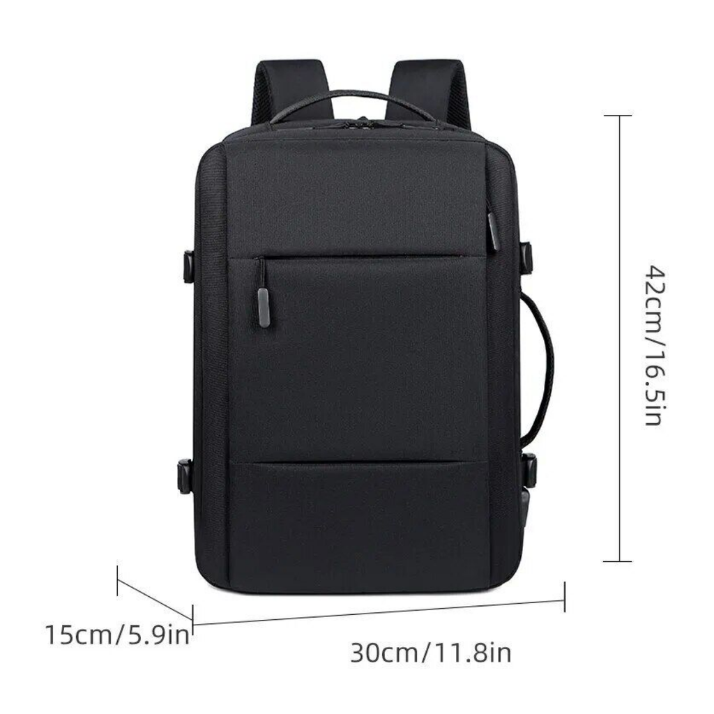Waterproof USB Travel Backpack with Laptop Compartment and Extra Space