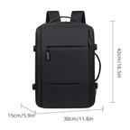 Waterproof USB Travel Backpack with Laptop Compartment and Extra Space