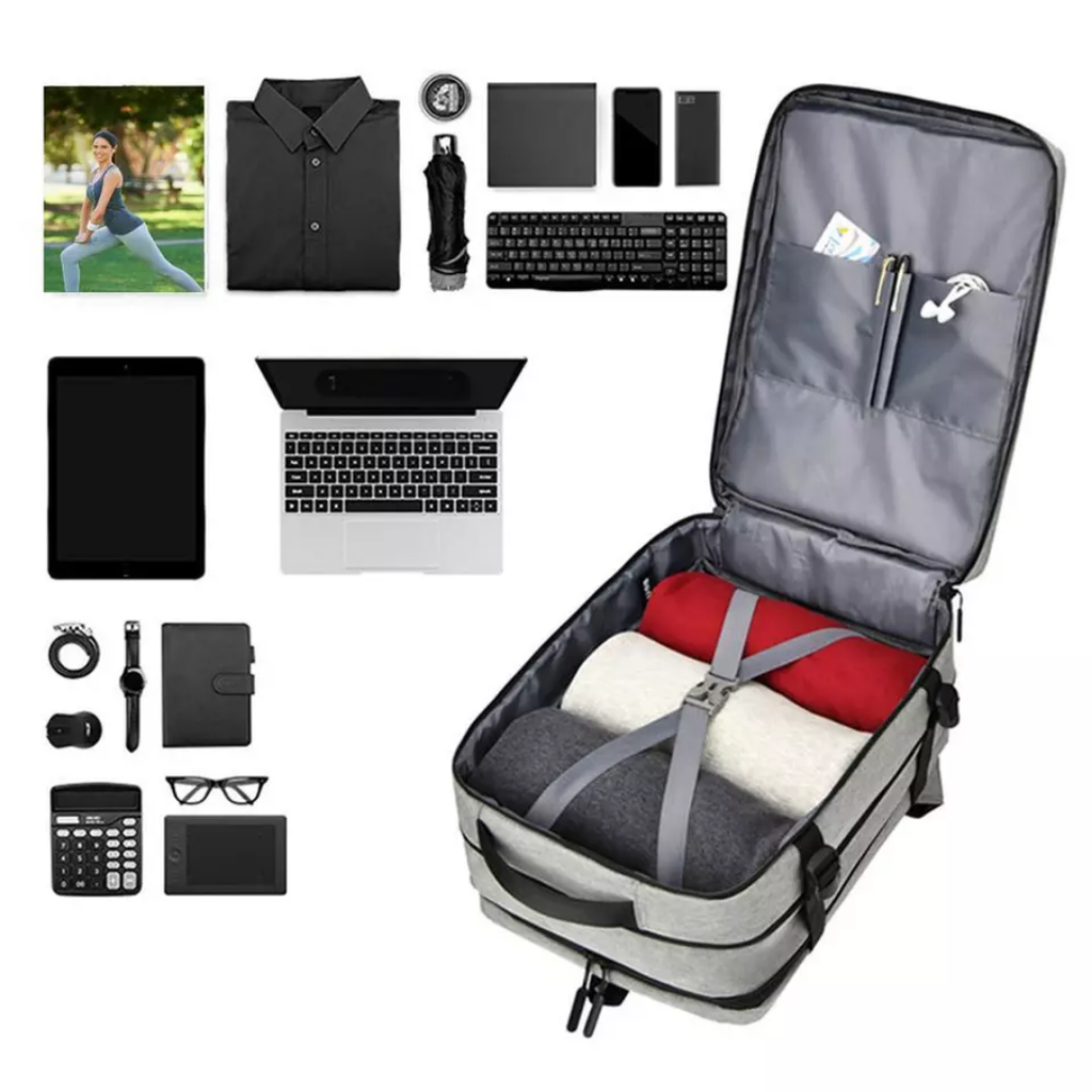 Waterproof USB Travel Backpack with Laptop Compartment and Extra Space