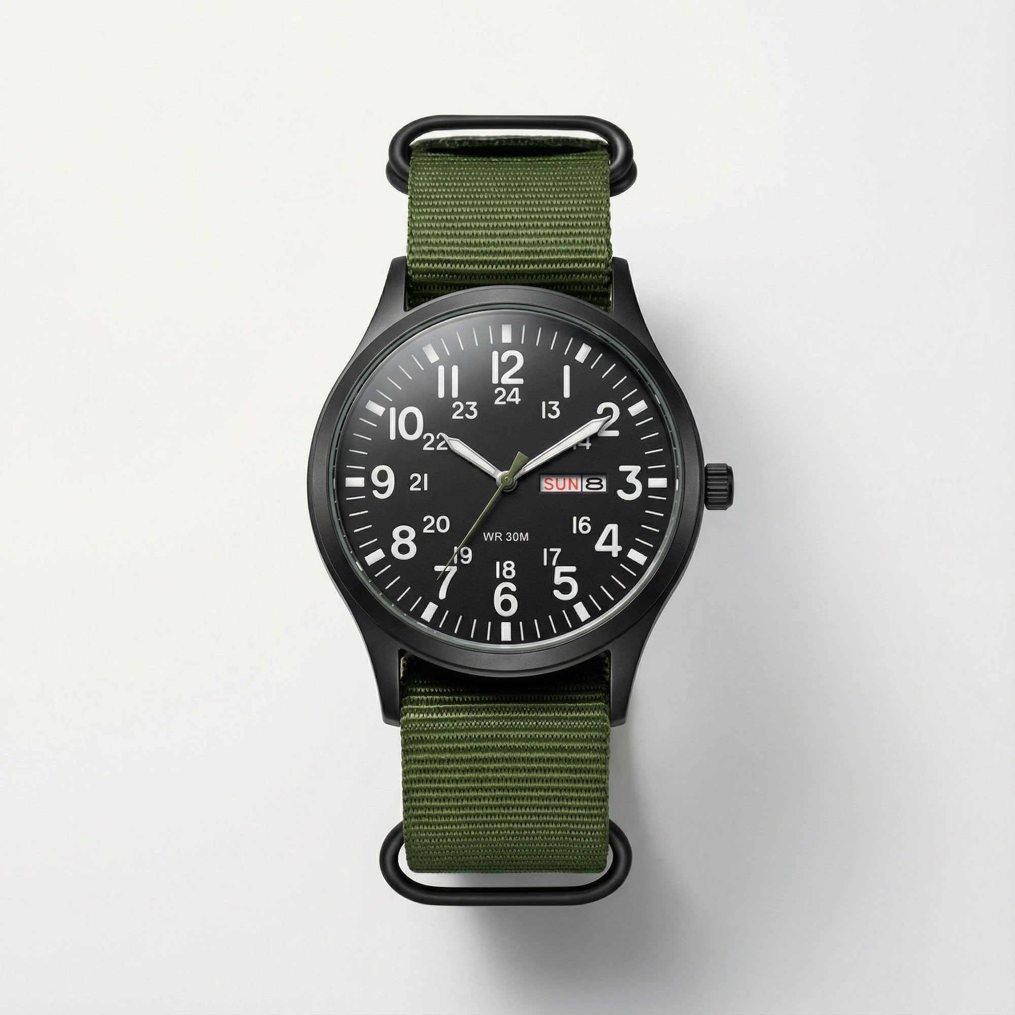 Men's Outdoor Watch Circular Stainless Steel Case Sapphire Glass Waterproof