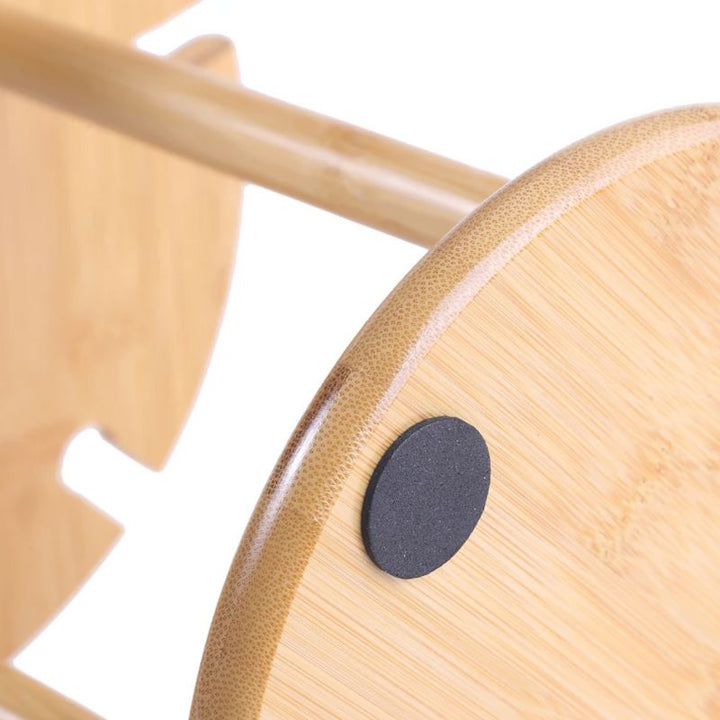 Bamboo Wine Display Stand Glass Bottle Holder