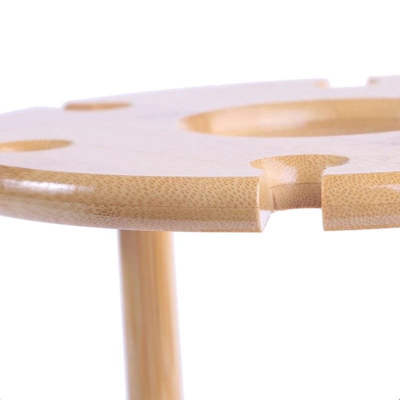 Bamboo Wine Display Stand Glass Bottle Holder