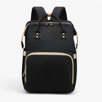 Diaper Backpack with Foldable Travel Bed and Storage Compartments