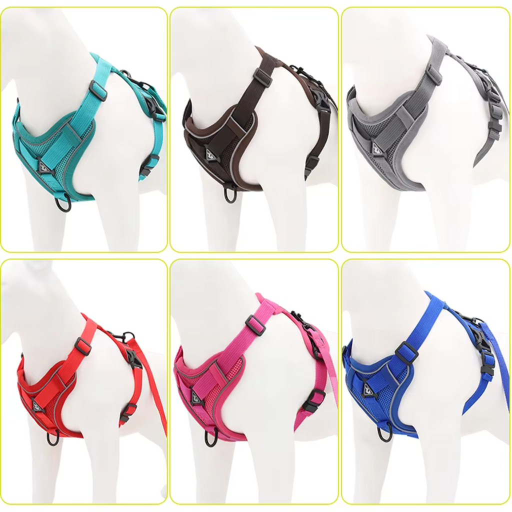 No-Pull Dog Harness with Leash Set Adjustable Padded Pet Vest