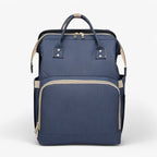 Diaper Backpack with Foldable Travel Bed and Storage Compartments