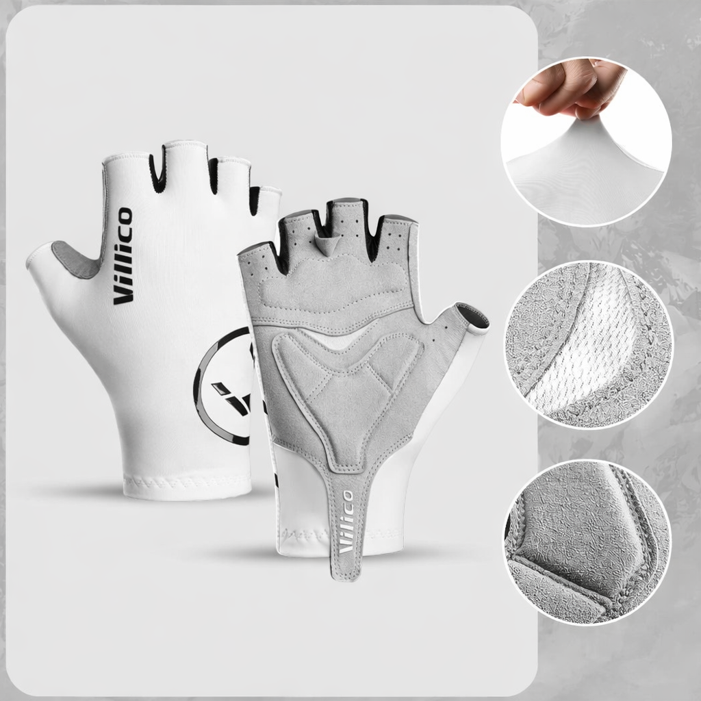 Fingerless Cycling Gloves Breathable Non Slip Grip for Bike Riding