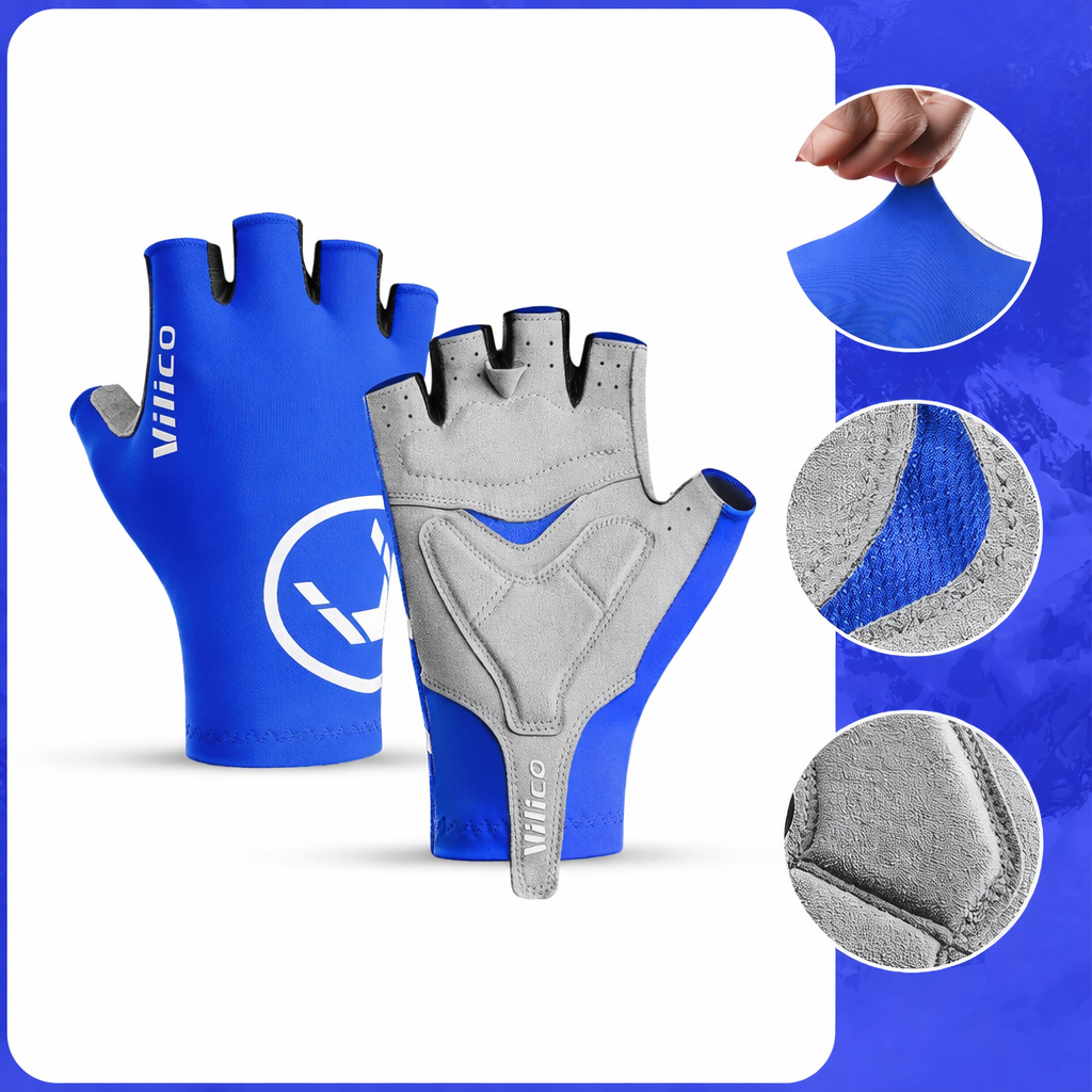 Fingerless Cycling Gloves Breathable Non Slip Grip for Bike Riding