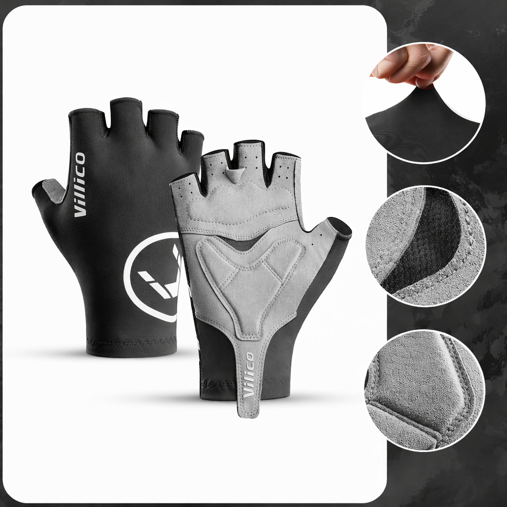 Fingerless Cycling Gloves Breathable Non Slip Grip for Bike Riding