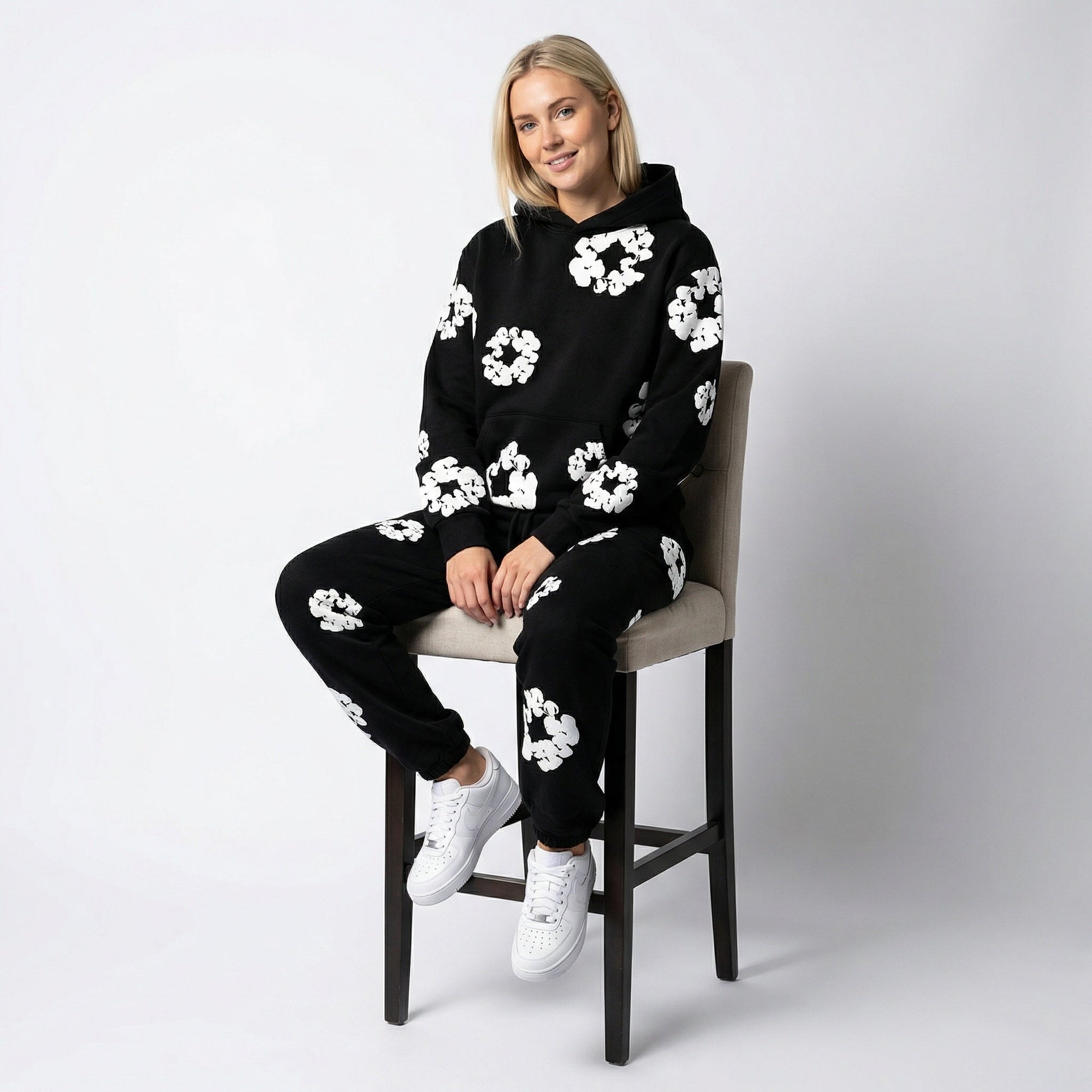 Women's 2-Piece Tracksuit Hoodie and Jogging Pants Set