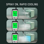 Mini USB Air Cooler with Water Tank and 3 Speed Settings Portable Fan