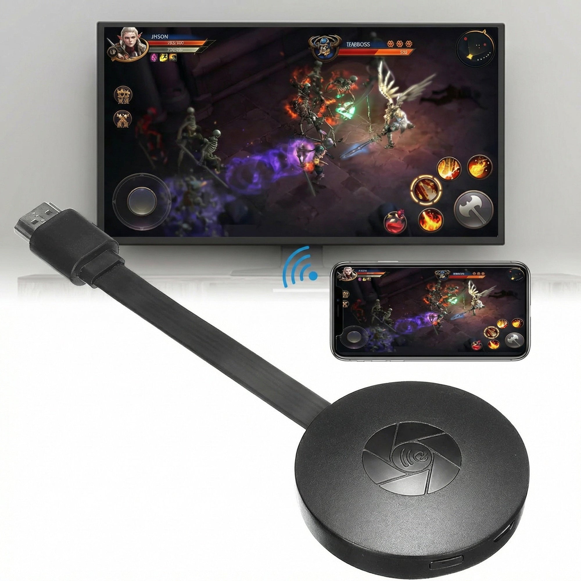 WiFi HDMI Dongle Wireless Screen Mirroring Streaming Adapter 1080p