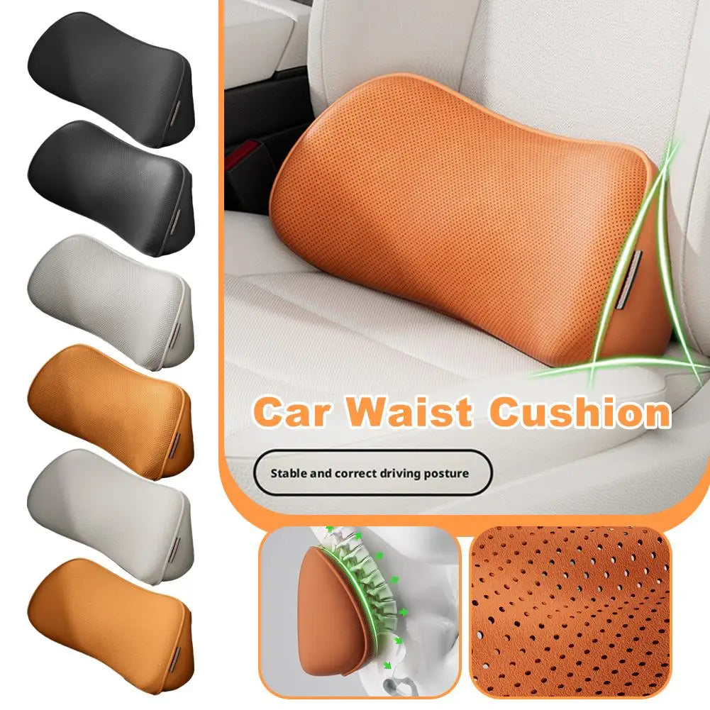 Lumbar Support Cushion Triangular Shape Non-Slip Breathable Car Seat Pillow