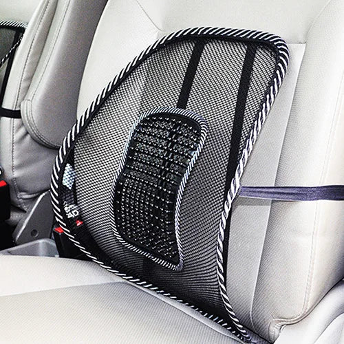 Car Back Cushion Lumbar Support Ergonomic Breathable Mesh
