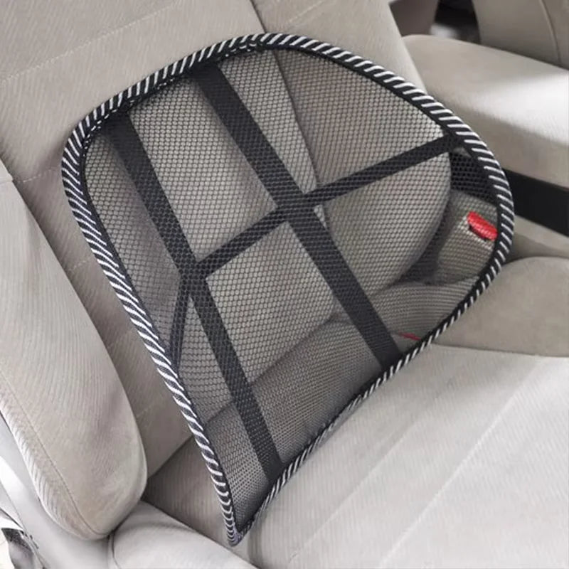 Car Back Cushion Lumbar Support Ergonomic Breathable Mesh