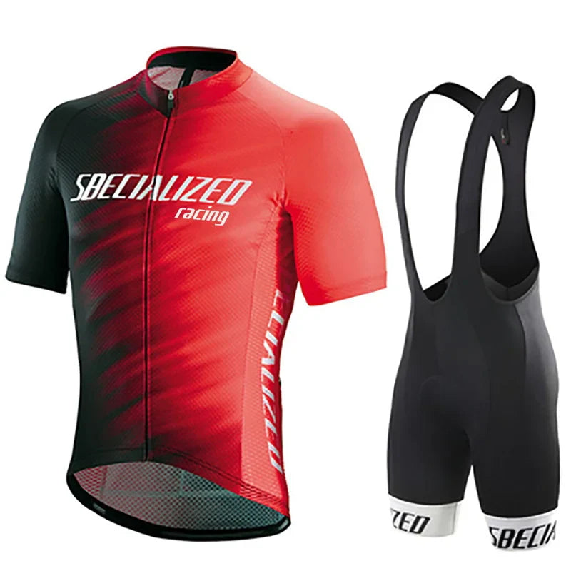 Cycling Jersey and Bib Shorts Set for Men Road Bike and MTB