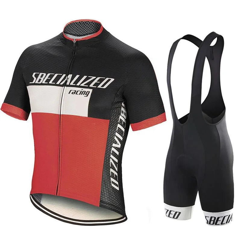 Cycling Jersey and Bib Shorts Set for Men Road Bike and MTB