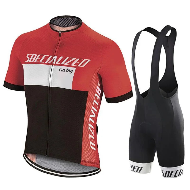 Cycling Jersey and Bib Shorts Set for Men Road Bike and MTB