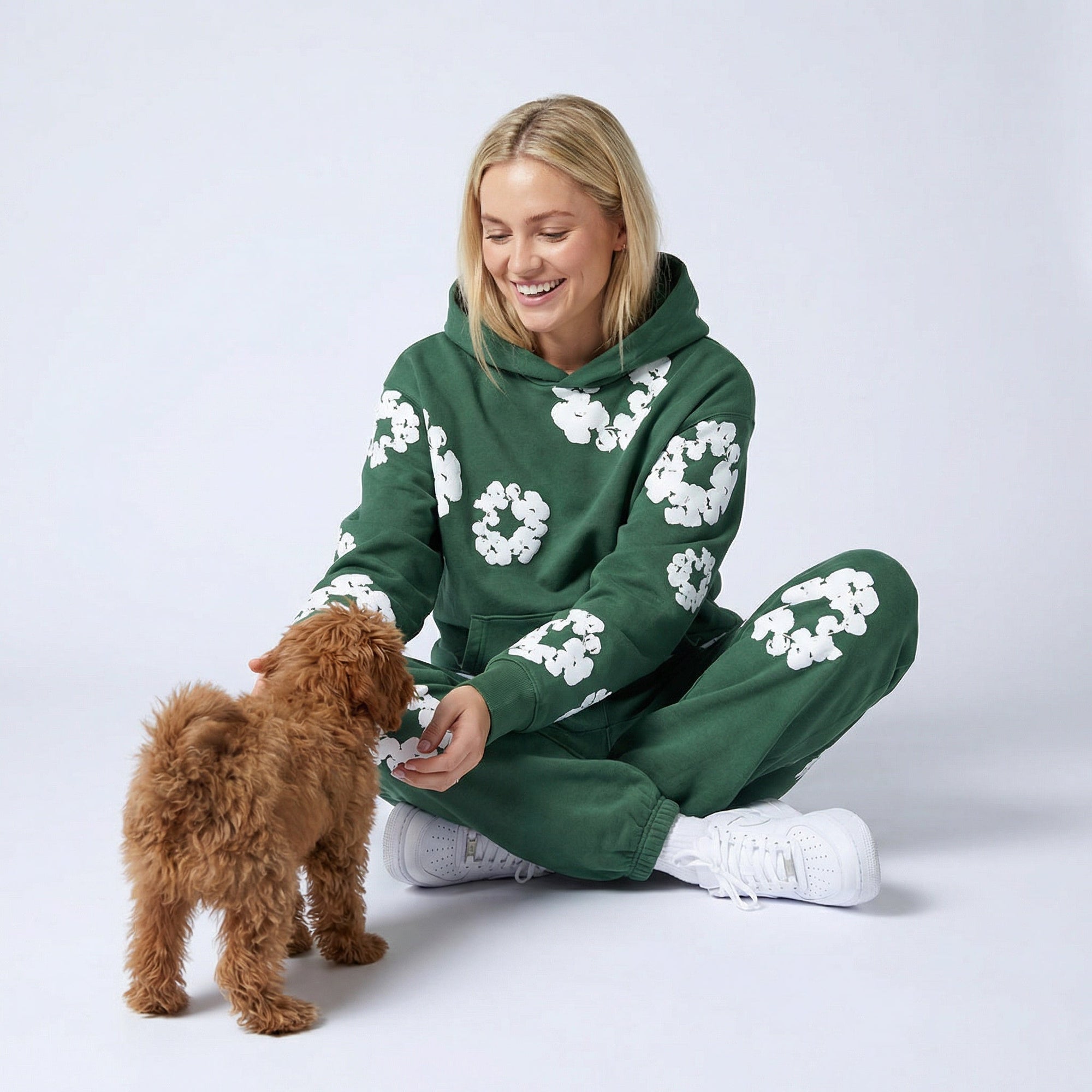 Women's 2-Piece Tracksuit Hoodie and Jogging Pants Set
