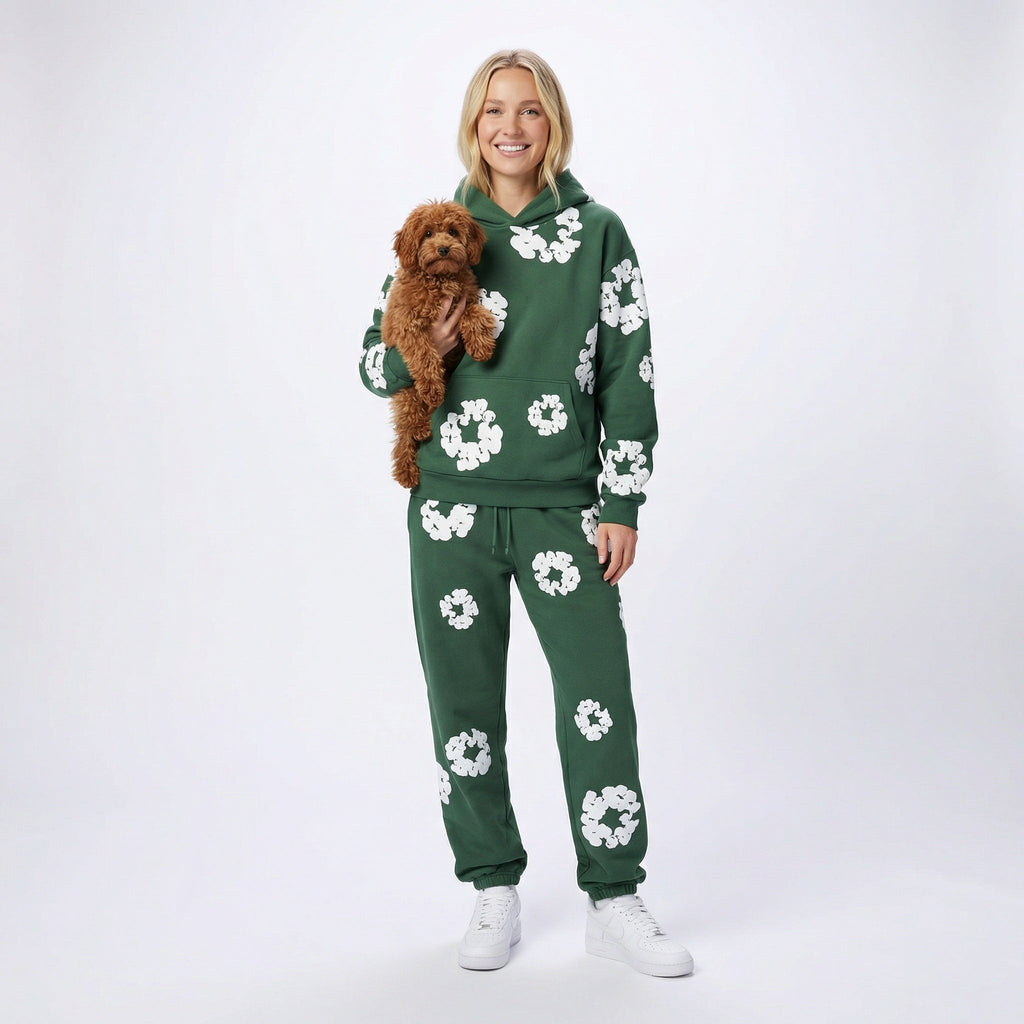 Women's 2-Piece Tracksuit Hoodie and Jogging Pants Set