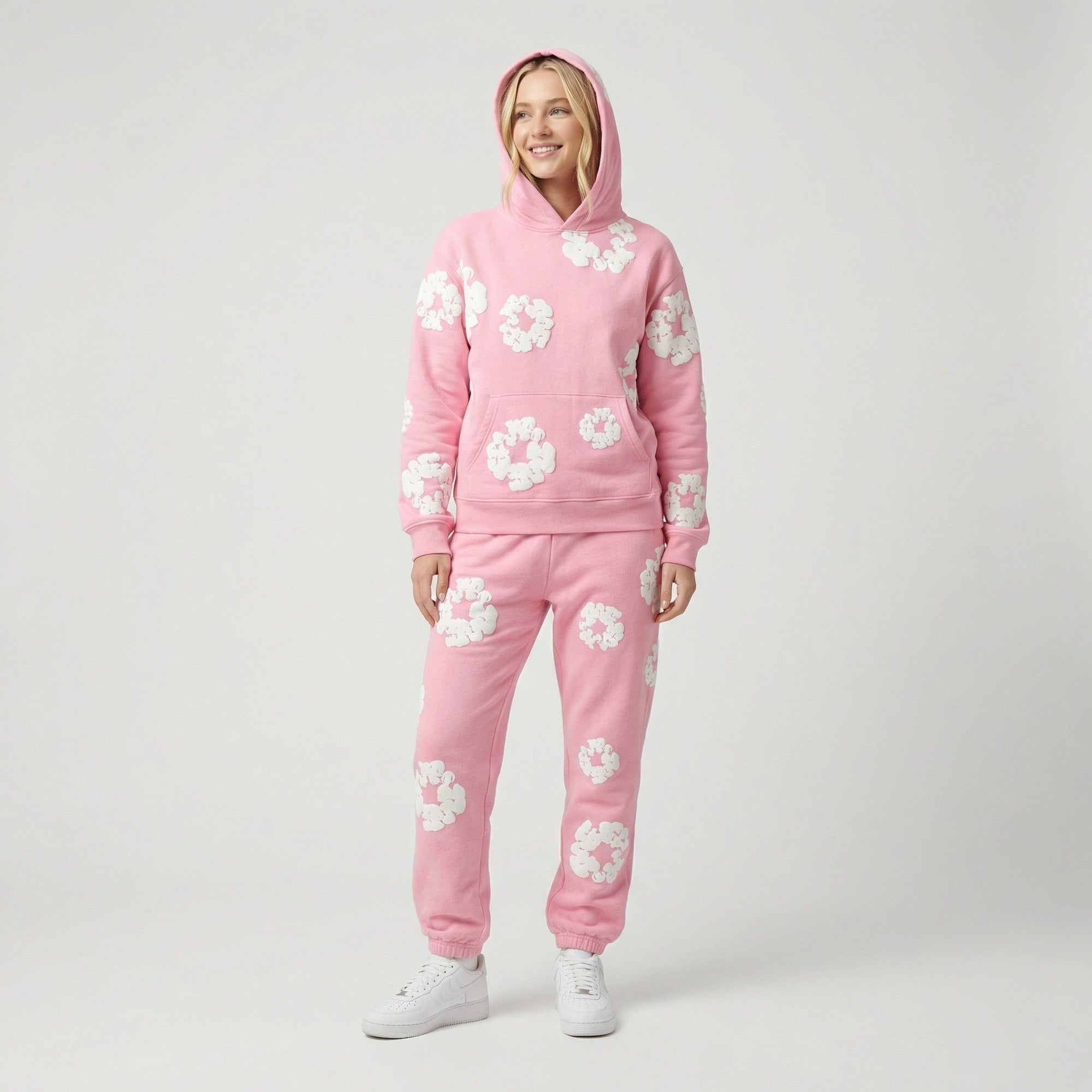 Women's 2-Piece Tracksuit Hoodie and Jogging Pants Set