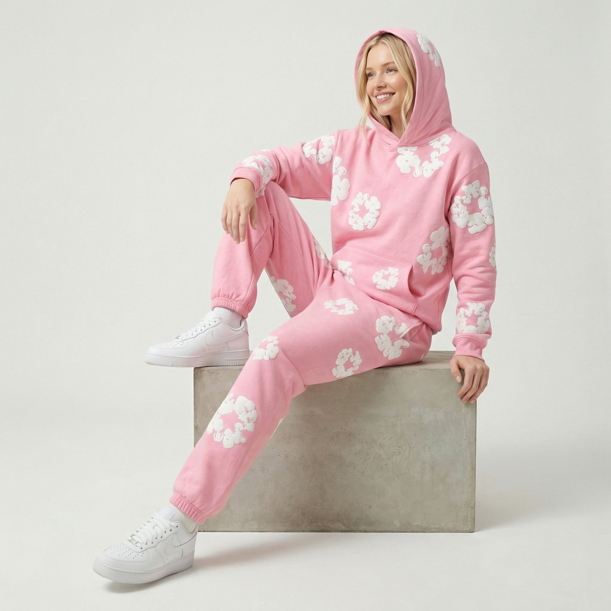 Women's 2-Piece Tracksuit Hoodie and Jogging Pants Set