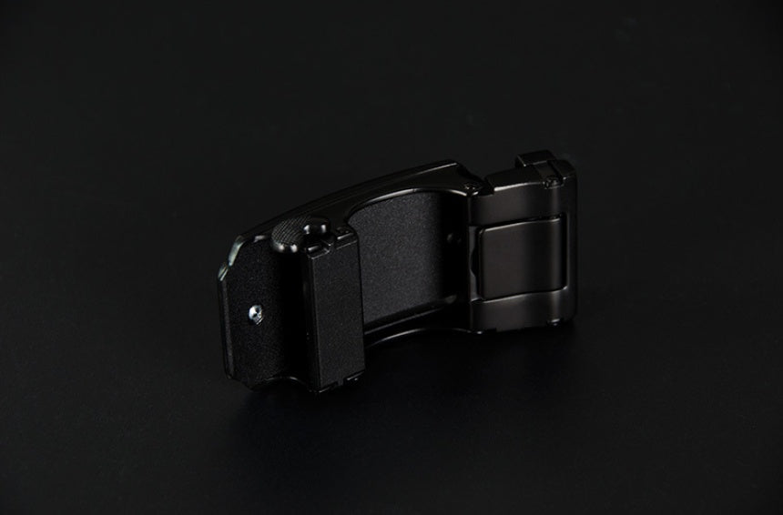 Automatic Adjustable Ratchet Belt Genuine PU Leather Without Holes