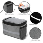 Insulated Bicycle Handlebar Bag with Reflective Strip and PVC Pocket