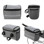 Insulated Bicycle Handlebar Bag with Reflective Strip and PVC Pocket