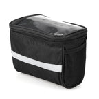 Insulated Bicycle Handlebar Bag with Reflective Strip and PVC Pocket