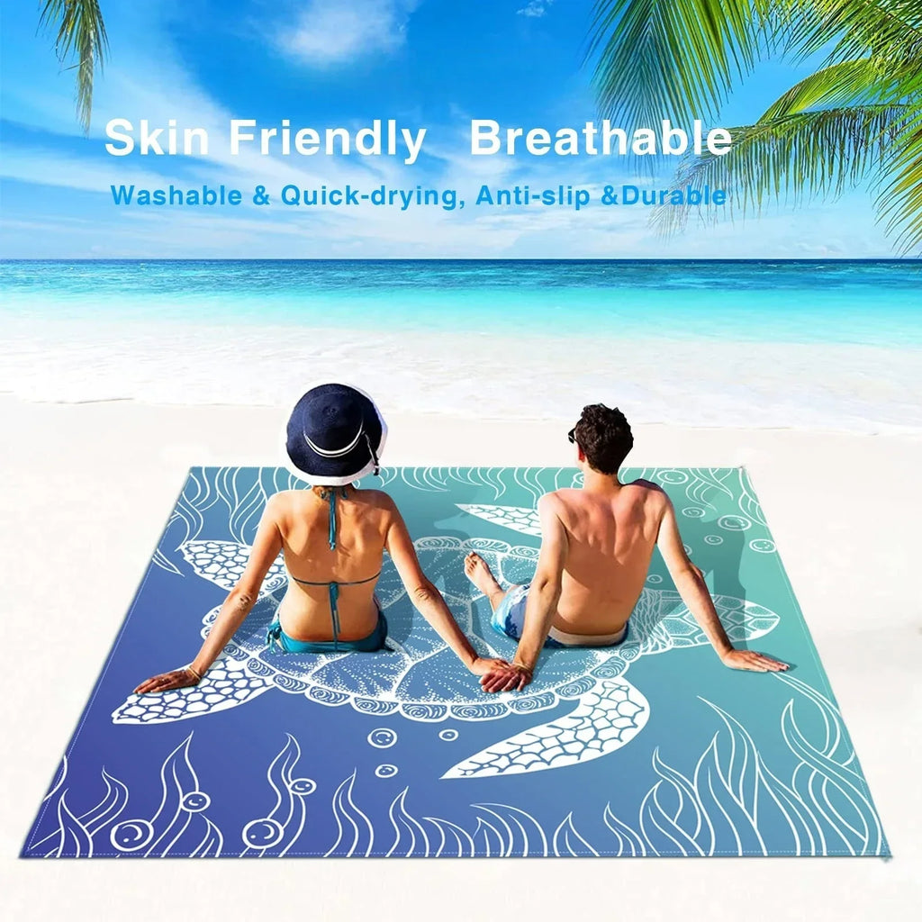 Beach Blanket XL Sand-Free Outdoor Picnic Blanket Lightweight