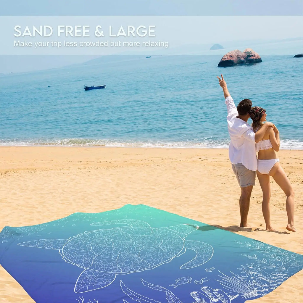 Beach Blanket XL Sand-Free Outdoor Picnic Blanket Lightweight