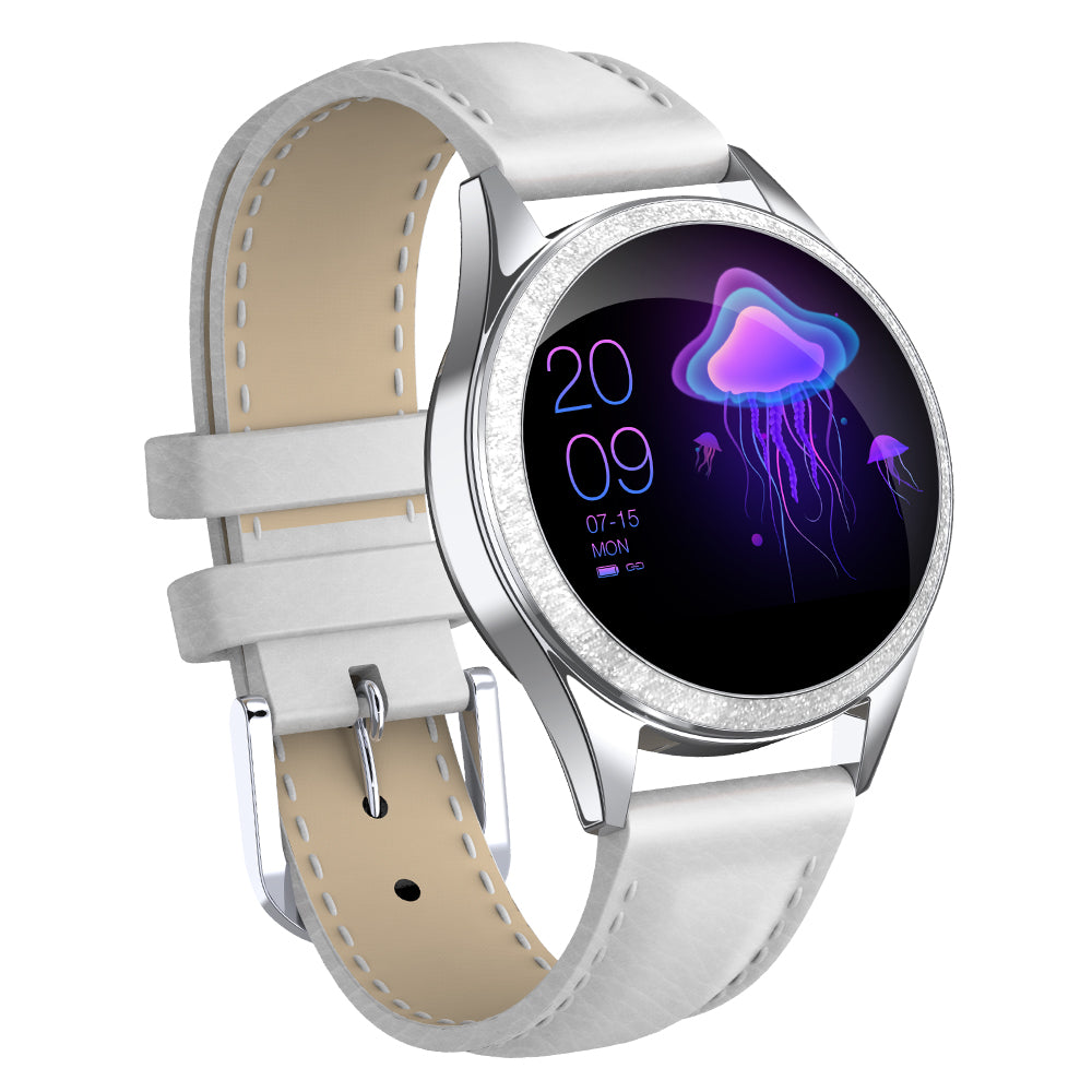 Ladies Smartwatch Stainless Steel Slim Circular Wrist Watch