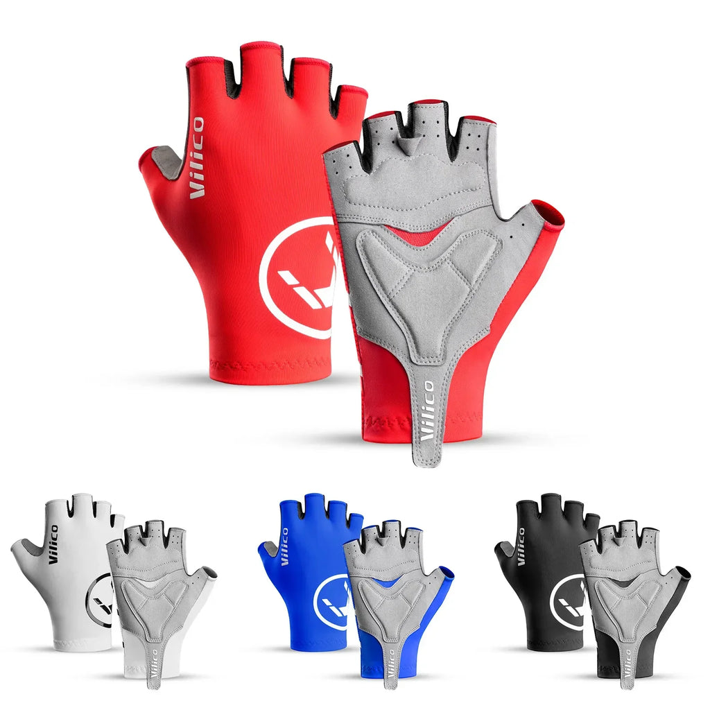 Fingerless Cycling Gloves Breathable Non Slip Grip for Bike Riding
