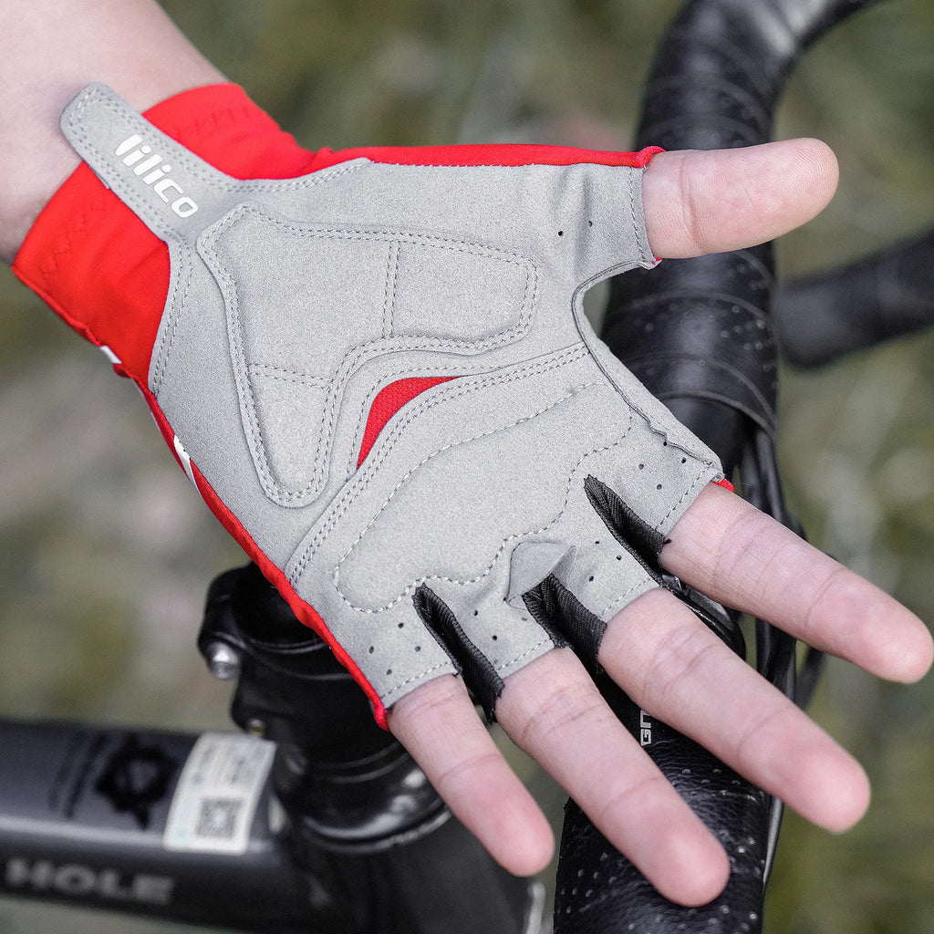 Fingerless Cycling Gloves Breathable Non Slip Grip for Bike Riding