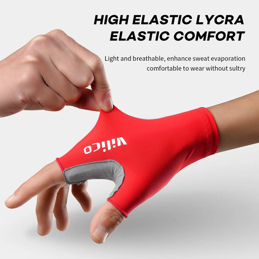 Fingerless Cycling Gloves Breathable Non Slip Grip for Bike Riding