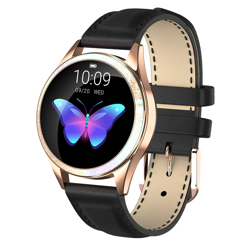 Ladies Smartwatch Stainless Steel Slim Circular Wrist Watch