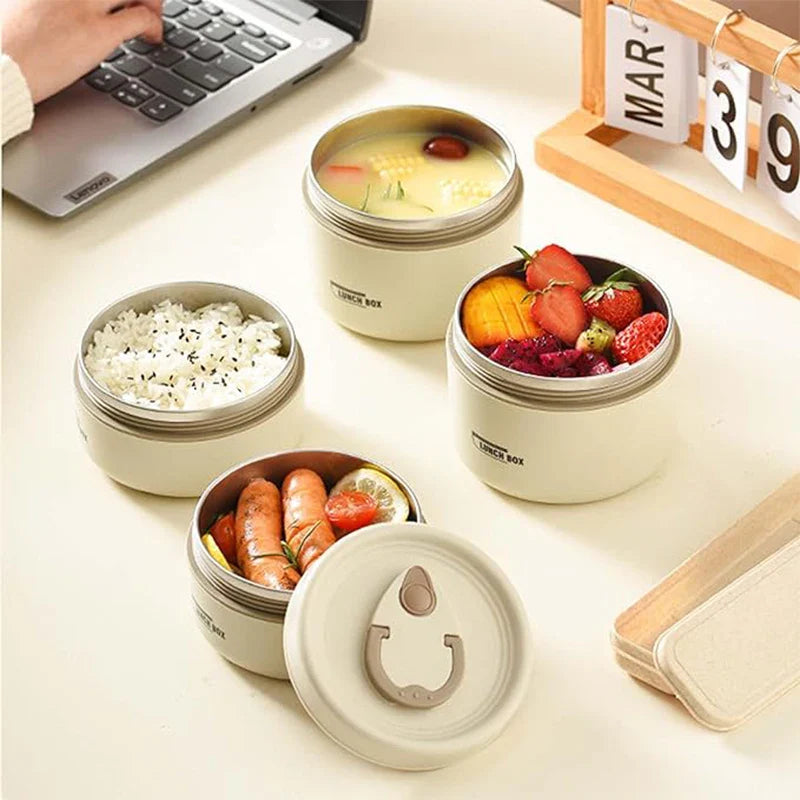 Insulated Stainless Steel Stackable Lunchbox Set