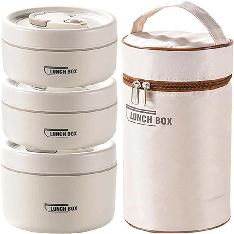 Insulated Stainless Steel Stackable Lunchbox Set