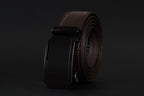 Automatic Adjustable Ratchet Belt Genuine PU Leather Without Holes