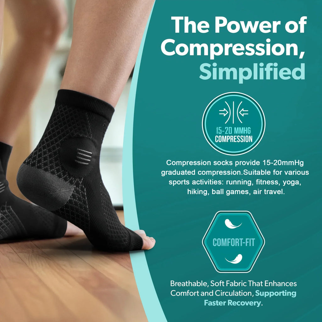 Compression Socks for Feet Circulation Support and Pain Relief