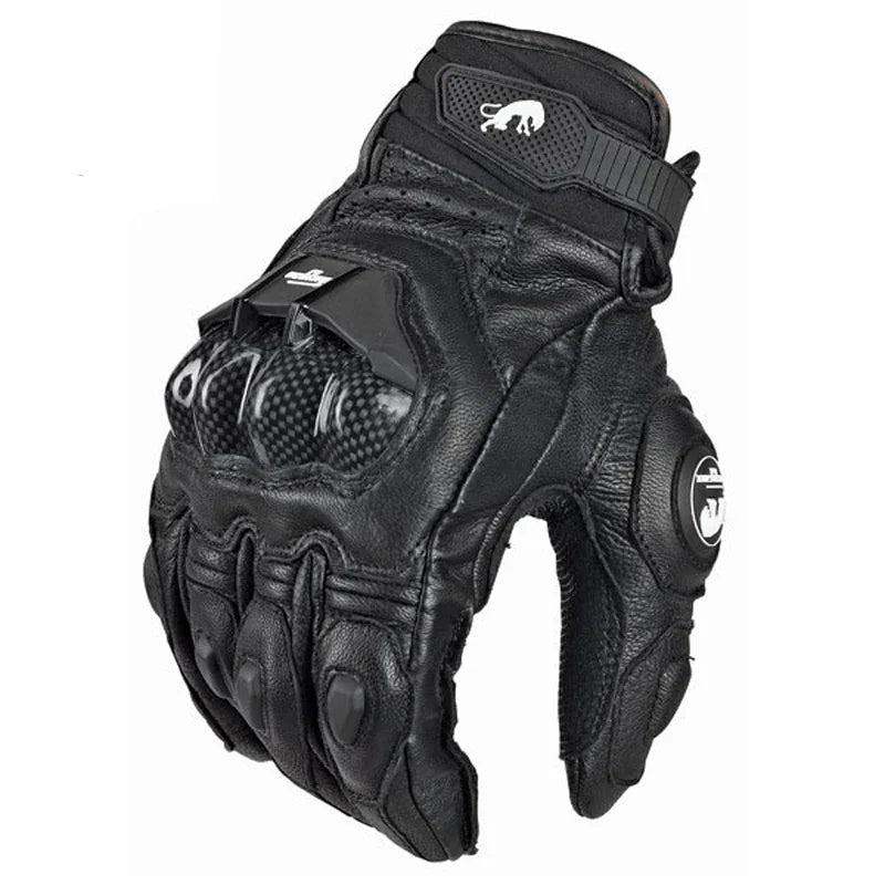Motorcycle Riding Gloves with Reinforced Knuckle and Non-Slip Grip