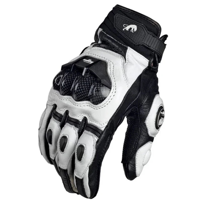 Motorcycle Riding Gloves with Reinforced Knuckle and Non-Slip Grip