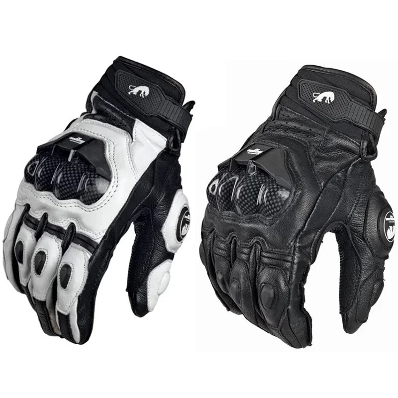 Motorcycle Riding Gloves with Reinforced Knuckle and Non-Slip Grip
